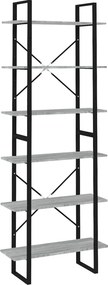 vidaXL szürke sonoma színű szerelt fa magasszekrény 80 x 30 x 210 cm