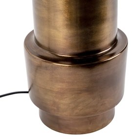 Art Deco asztali lámpa árnyékolóval, fehér 50 cm - Bruut