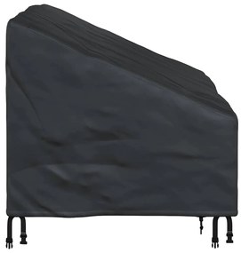 Kerti Pad Borító Fekete 130 x 95 x 40 / 80 cm 210D szövet