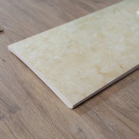 Fali öntapadós panel szett 6 db-os 60x30 cm Cream Onyx – SP TREND