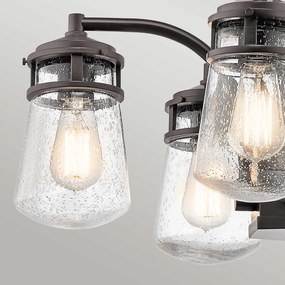 Kichler loft vintage kültéri függeszték lyndon fekete elskl-lyndon-5p-az IP44