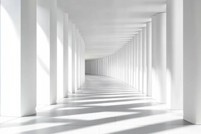 Fotótapéta Flizelina Illúzió Mélység Alagút Folyosó Oszlopok 3D 104x70,5 ragasztó