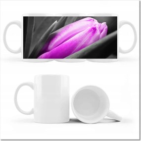 Fotó bögre Lila tulipán