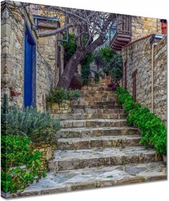 Vászonkép 30x30 Provence Lépcsők Kő