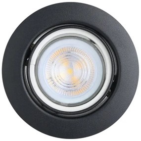 Eglo 901755 - KÉSZLET 3x LED Beépíthető lámpa FAVAZZINA 1xGU10/4W/230V fekete