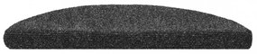 15 db sötétszürke öntapadós lépcsőszőnyeg 56x17x3 cm