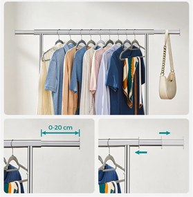 Gurulós ruhatartó állvány