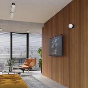 Fekete-fehér fali lámpa Blaze – Sollux