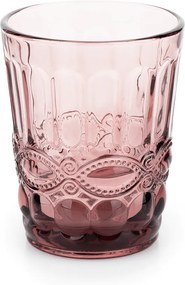 Vizespohár készlet, 6db, 240 ml, rózsaszín, FREGATA TYP 2