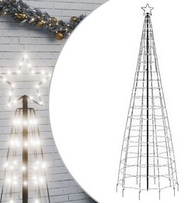 hideg fehér LED karácsonyfa tüskékkel 570 LED 300 cm
