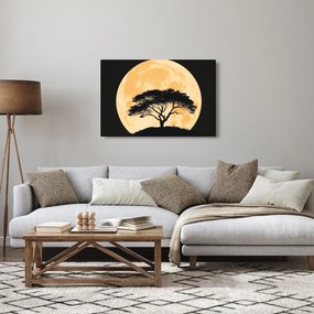 Kép – Fa arany teliholdban II. (90x60 cm)