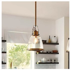 Feiss FE-HOBSON-P-M-AB - Csillár rúdon HOBSON 1xE27/60W/230V bronz