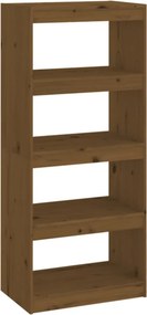 vidaXL mézbarna fenyőfa könyvszekrény/térelválasztó 60 x 30 x 135,5 cm
