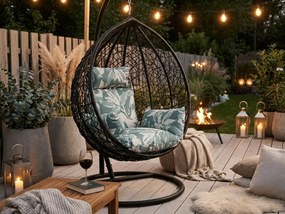 Párna függőszékhez KOKON, zöld-fehér