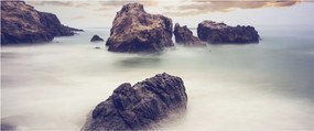 Sziklák a ködben képe (120x50 cm)