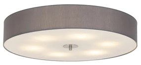 Rusztikus mennyezeti lámpa szürke 70 cm - Drum