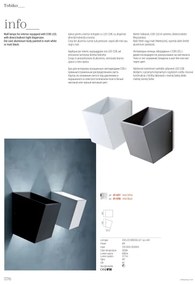 Redo 01-1318 - LED Fali lámpa TOBIKO LED/6W/230V CRI 90 fekete