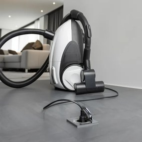 Brilagi - Kültéri beépített padló aljzat IP55 matt króm négyzet