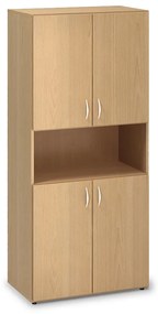 Magas szekrény ProOffice 80 x 47 x 178 cm, bükkfa