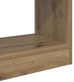 Könyvespolc kézműves tölgy 60 x 30 x 72 cm Faanyag