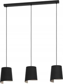 Bolivia függőlámpa fekete lámpabúra E27x3