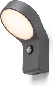 RENDL ELIA PIR fali lámpa antracitszürke 230V LED 9W IP44 3000K