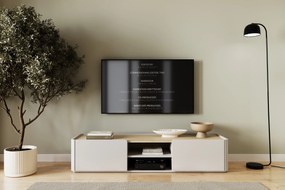 Elivo TV-szekrény 170 cm fiókkal - kasmír / olajozott tölgy