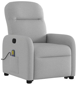 Álló masszázsfotel felhőszürke szövet