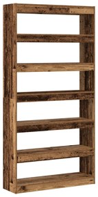 Könyvespolc Régi fa Szerelt fa 100 x 30 x 198 cm