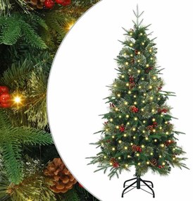 Műanyag Hajtogatós Karácsonyfa állvánnyal Zöld 120 cm PE és PVC