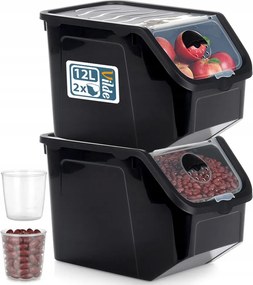 2x Tárolóedény Zöldség Gyümölcs hagyma burgonya fokhagyma konyhai tárolás