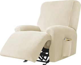 Relax Fotel Huzat (bársonyos, 1 üléses, bézs)