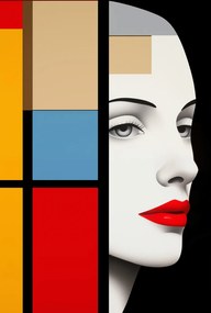 Poszter 61x90,5cm Geometrikus Pillantás a távolba