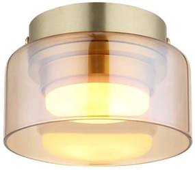 Globo 16055DG - LED Mennyezeti lámpa HIGGINS 1xGX53/6W/230V átm. 13 cm barna