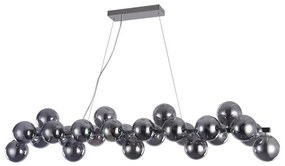 ITALUX PND-5252-A-25-CH+SMK - Csillár zsinóron CABELLA 25xG9/28W/230V