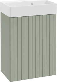 Függő fürdőszoba szekrény mosdóval eukaliptusz zöld 50x70cm