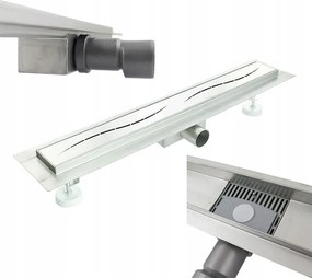 Streifen lineáris lefolyó szifonnal 100cm