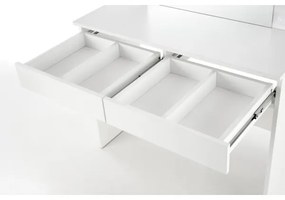 Öltözködő asztal LED világítással HOLLYWOOD 140x94 cm fehér