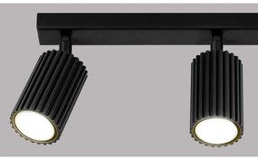 Fekete spotlámpa 6,5x45 cm Gleam – Sollux