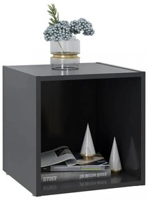 2 db szürke szerelt fa TV-szekrény 37 x 35 x 37 cm