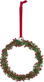 X-MAS koszorú gyöngyökkel Ø 12 cm