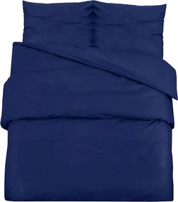 vidaXL tengerészkék mikroszálas ágyneműhuzat-garnitúra 155x220 cm