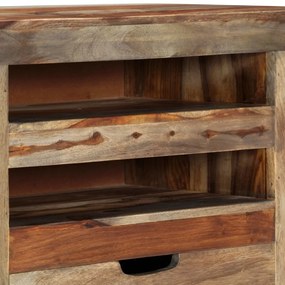 szürke tömör kelet-indiai rózsafa tálalószekrény 100x30x50 cm