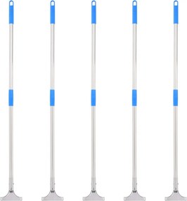 vidaXL 5 db acél és műanyag felmosónyél 119,5 cm