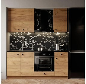 CLAIRE 180 cm-es konyhabútor, craft tölgy kivitelben