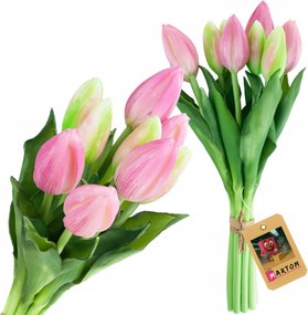 Tulipán csokor tulipán Mesterséges Virágok real touch gumírozott szilikon