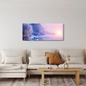 Kép - Befagyott folyó (120x50 cm)
