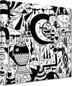 Festmények 30x30 Ifjúsági graffiti