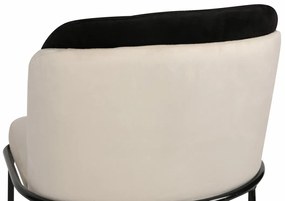 Dore Black and Cream étkezőszék szett, 2 db, 2 db