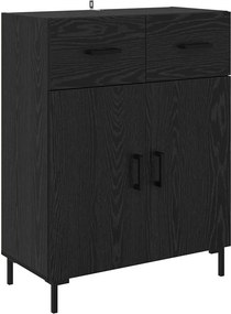 vidaXL Széf fiókkal Fekete tölgy 69,5 x 34 x 90 cm Faanyag
